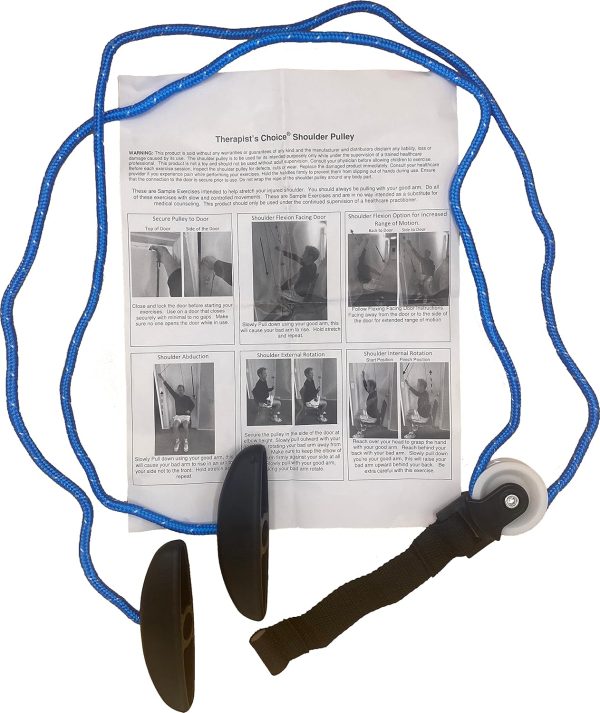 Therapist’s Choice® Shoulder Pulley, Over The Door, with Patient Guide...