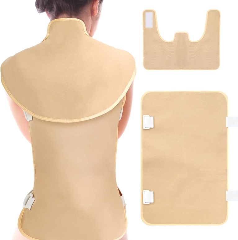 Timgle 2 Pcs Shoulder Castor Oil Pack Wrap Flannel Cotton Castor Oil P...