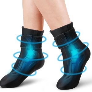 Tolaccea Ankle Foot Ice Pack Wrap for Injuries, Reusable Gel Cold Ther...