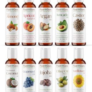 Top 10 Carrier Oil Variety Set 2 oz - Cold Pressed 100% Pure Natural, ...