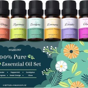 Top 6 Natural Aromatherapy Oils Gift Set, Essential Oils for Diffusers...