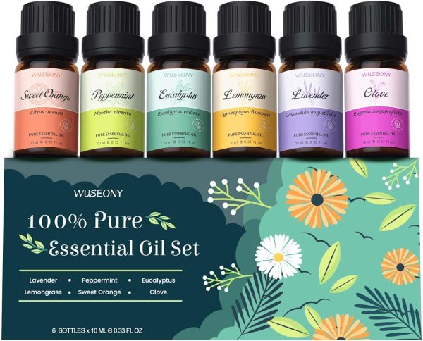 Top 6 Natural Aromatherapy Oils Gift Set, Essential Oils for Diffusers...