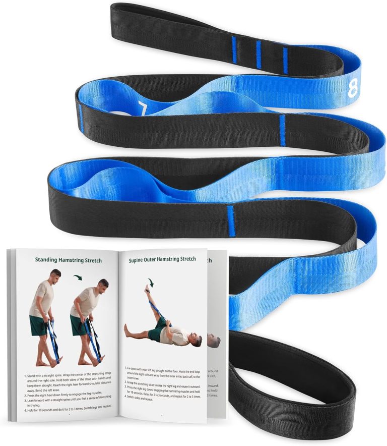 Trideer Stretching Strap for Physical Therapy, Non-Elastic Yoga Strap ...