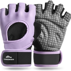 Trideer Weight Lifting Gloves for Women with Wrist Wraps Support, Work...