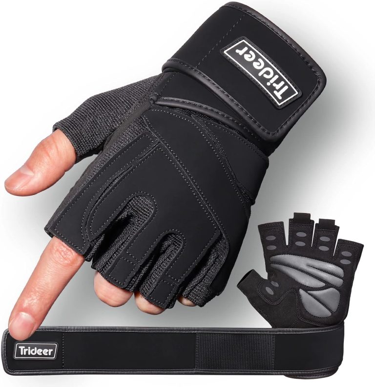 Trideer Workout Gloves for Men, Weight Lifting Gloves with Wrist Wrap ...