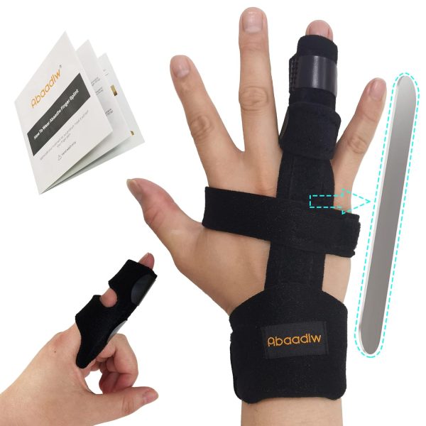 Trigger Finger Splint 2 Pcs, Adjustable Index Finger Splint, Finger Sp...