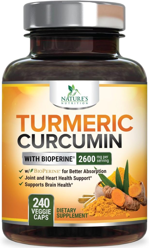 Turmeric Curcumin Supplement with BioPerine 95% Curcuminoids 2600mg wi...