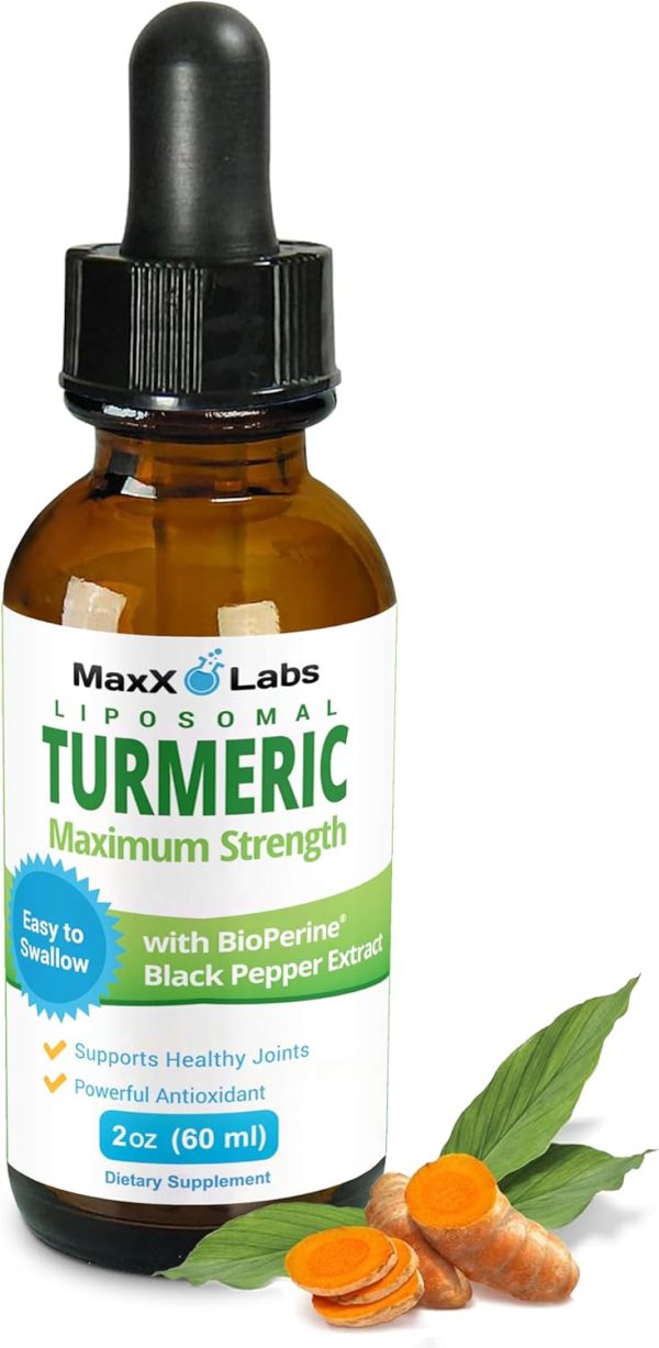Turmeric Liquid Supplements - Turmeric Curcumin with Black Pepper Extr...