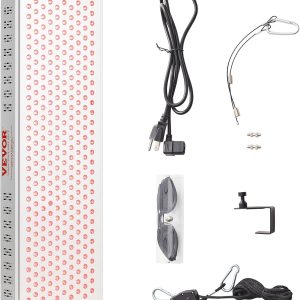 VEVOR Red Light Therapy for Full Body, 300 Dual-Chip LEDs, 10Hz/40Hz P...
