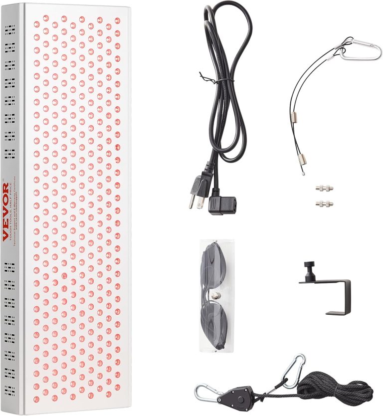 VEVOR Red Light Therapy for Full Body, 300 Dual-Chip LEDs, 10Hz/40Hz P...
