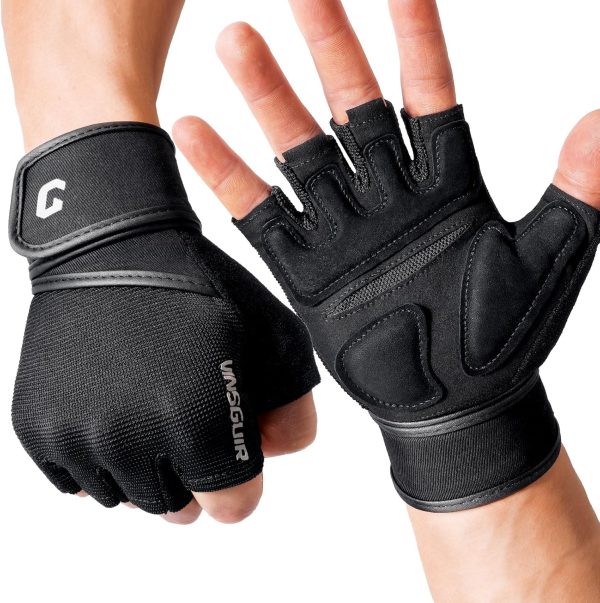 VINSGUIR Weight Lifting Gloves with Wrist Support for Men and Women - ...