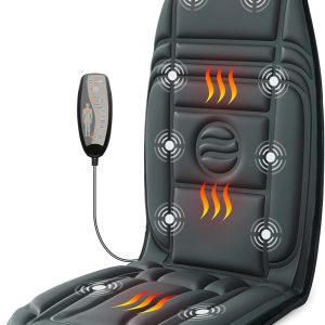 Vibration Back Massager with Heat, Massage Chair Pad with 10 Vibration...
