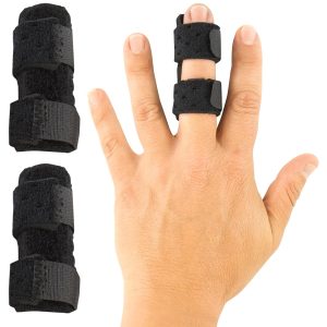 Vive Finger Splint (2 Pack) - Universal Finger Straightener - Broken a...