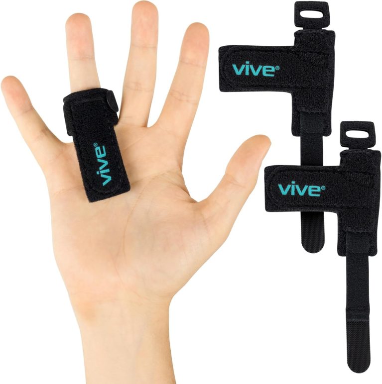 Vive Trigger Finger Splint Support Brace for Straightening Curved, Ben...