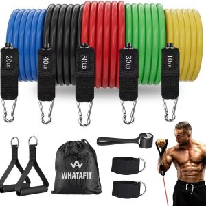 WHATAFIT Resistance Bands, Exercise Bands，Resistance Bands for Working...