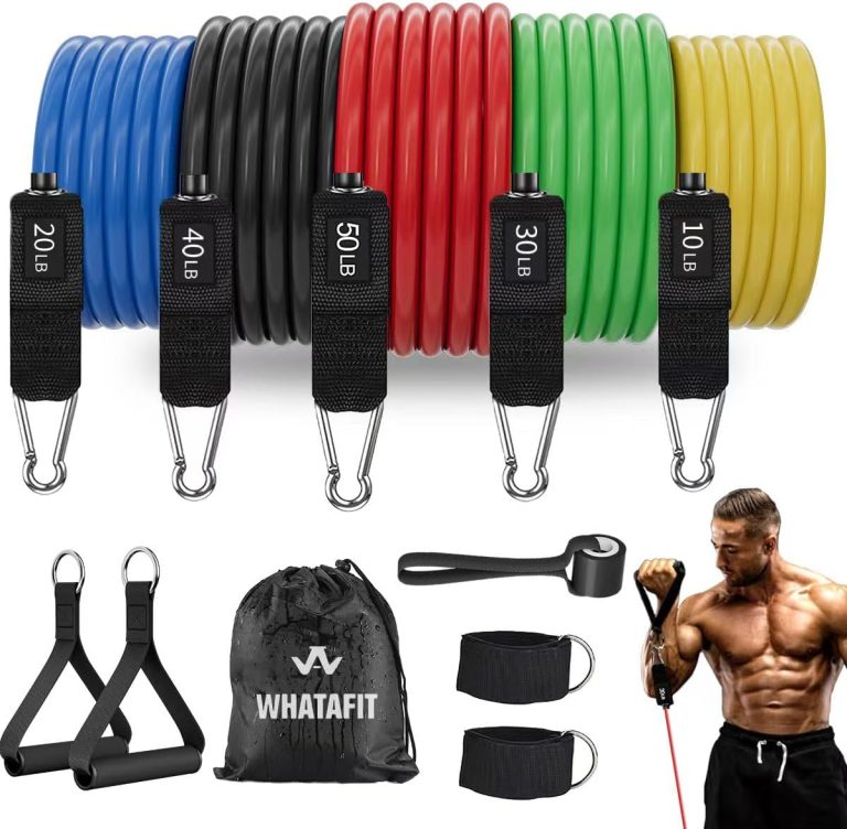 WHATAFIT Resistance Bands, Exercise Bands，Resistance Bands for Working...
