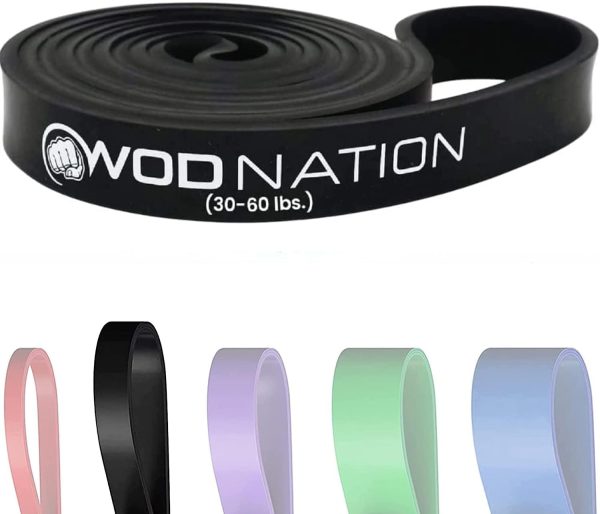 WOD Nation Pull Up Assistance Bands (10-175lbs Band) - Best for Pullup...