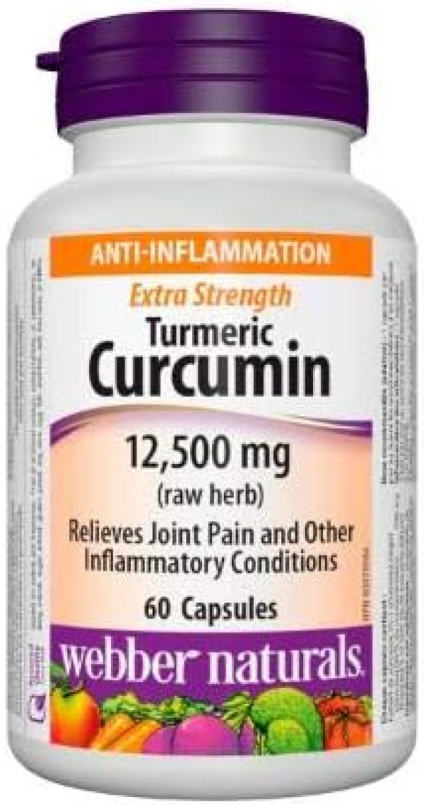 Webber Naturals Turmeric Curcumin 12,500 mg · Extra Strength, 60 Capsu...