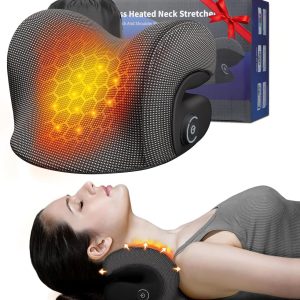 Wireless Heated Neck Stretcher for Pain Relief, Portable Cordless Neck...