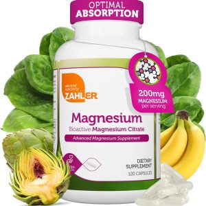Zahler - Magnesium Supplement Capsules 200 mg (120 Count) Certified Ko...
