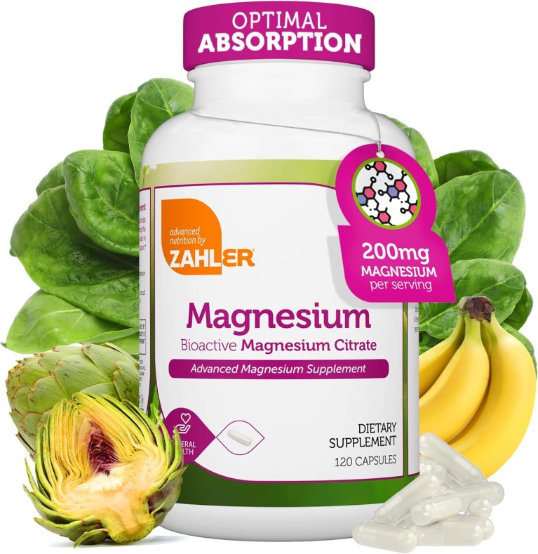 Zahler - Magnesium Supplement Capsules 200 mg (120 Count) Certified Ko...