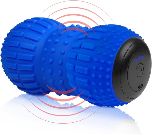 ZeenKind Vibrating Peanut Massage Ball for Plantar Fasciitis, Muscle P...