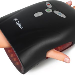 Zyllion Hand Massager with Heat & Compression (FSA HSA Eligible) Cordl...