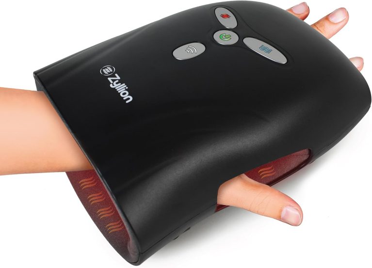Zyllion Hand Massager with Heat & Compression (FSA HSA Eligible) Cordl...