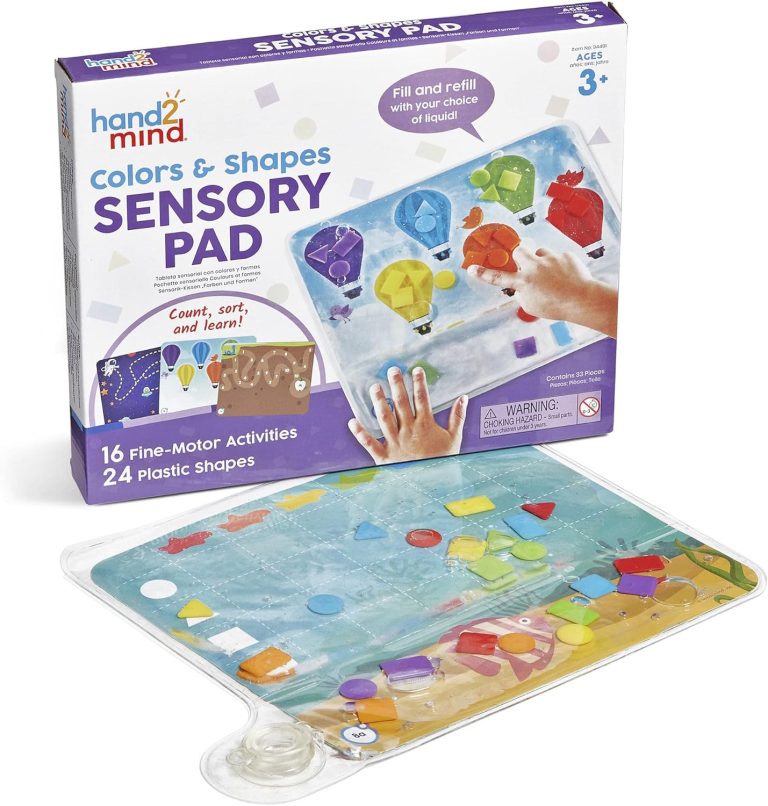 hand2mind Colors & Shapes Sensory Pad, Occupational Therapy Toys, Fine...