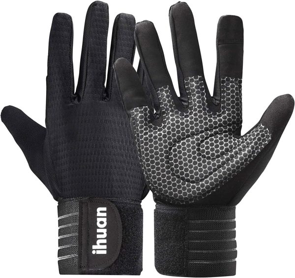 ihuan Workout Gloves for Men Full-Finger: Weight Lifting for Men, Gym ...