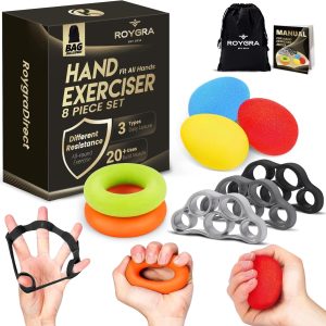 roygra Hand Grip Strengthener, Finger Exerciser, Multiple Resistance L...