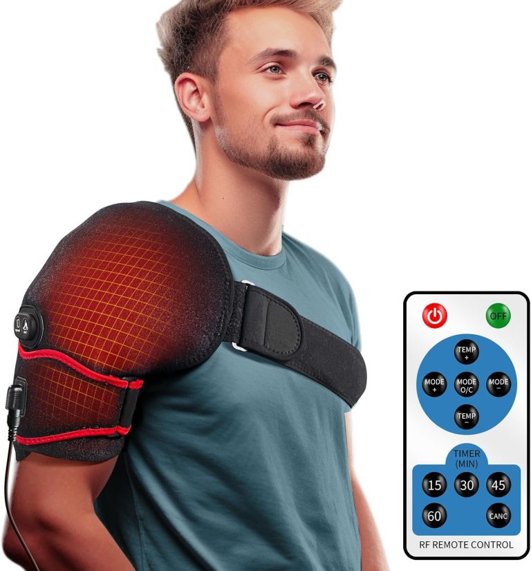 sticro Shoulder Heating Pad Massager for Pain Relief, Vibration Massag...