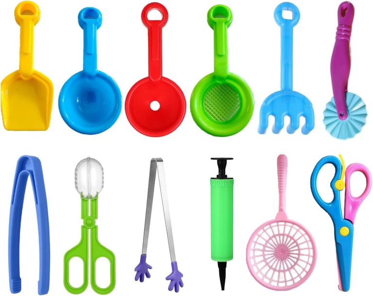12 Pcs Sensory Bin Filler,Sensory Bin Tools, Fine Motor Skills Handy S...