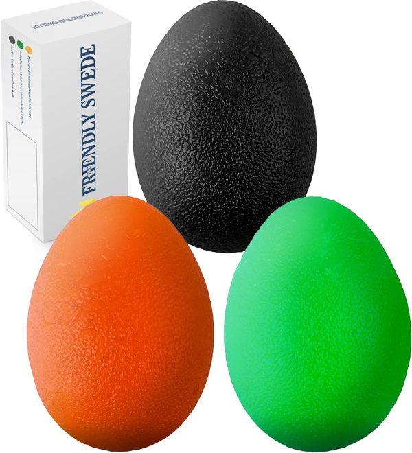 The Friendly Swede Stress Balls for Adults - 3 Squeeze Balls for Hand ...