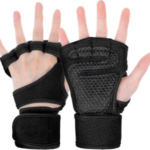 2 Pcs Weight Lifting Gloves with Wrist Support Breathable Workout Glov...