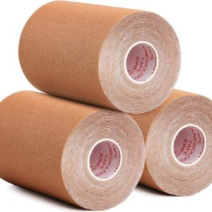 3 Pack Kinesiology Tape, 4in x 5.5yd Water Resistant Muscle Support Ad...