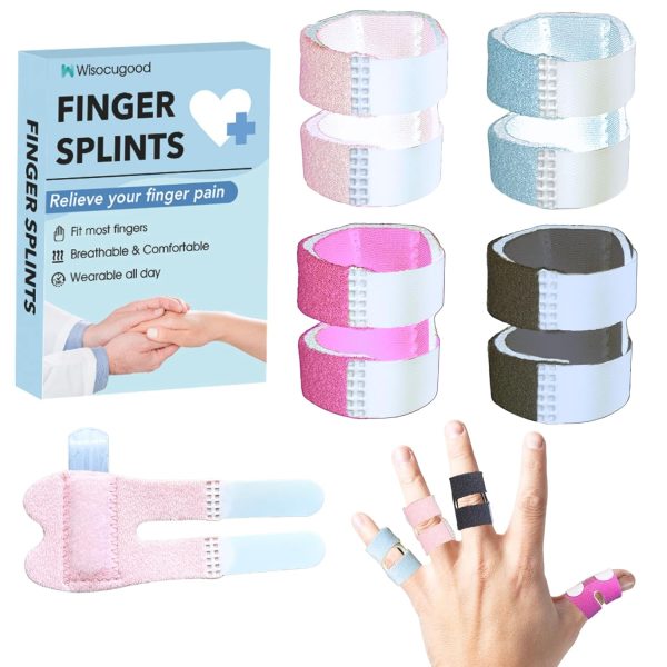 4Pcs Color Thumb Finger Splint, Trigger Finger Splints, Finger Brace,I...