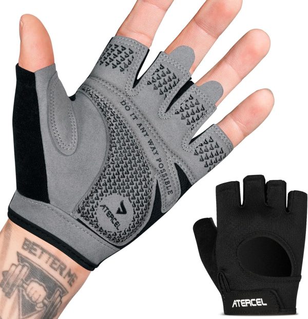 ATERCEL Weight Lifting Gloves Full Palm Protection, Workout Gloves for...