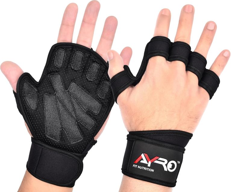 AYRO Ventilated Weightlifting Workout Gloves for Men & Women, Gym Glov...