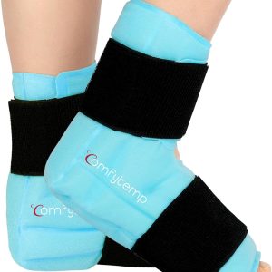 Comfytemp Large Ankle Foot Ice Pack Wrap for Plantar Fasciitis Relief,...