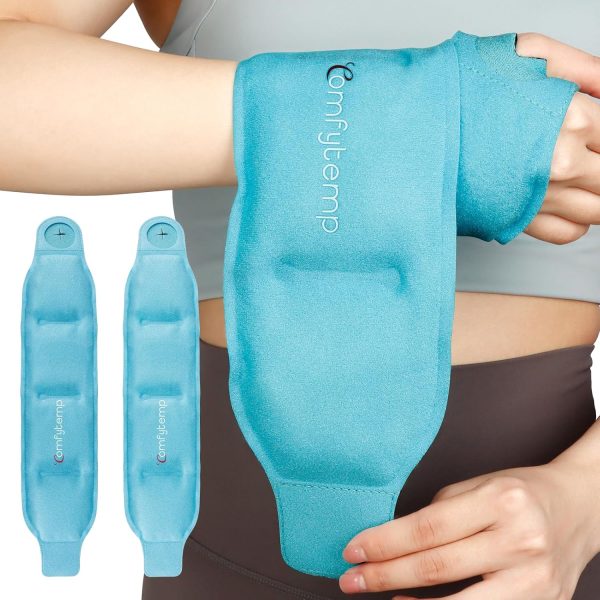 Comfytemp Wrist Ice Pack Wrap for Carpal Tunnel Relief, 2 Gel Packs, F...