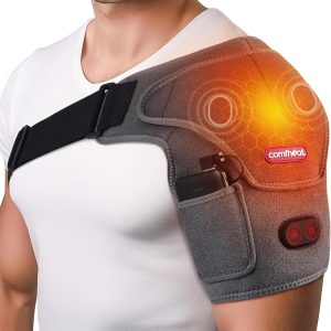 Cordless Shoulder Heating Pad with Vibration Massage for Frozen Should...