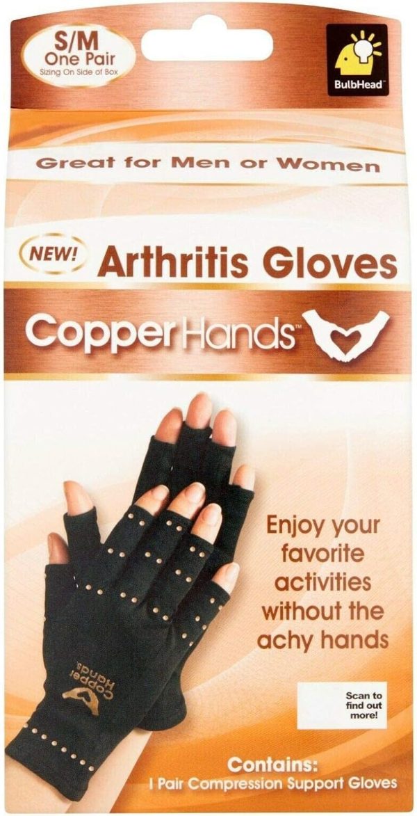Fingerless Compression Gloves by BulbHead, Provides Relief from Joint,...