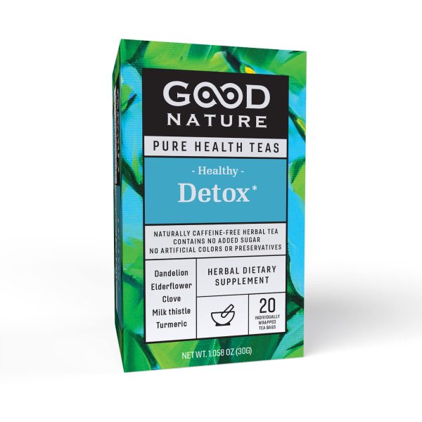 Good Nature Healthy Detox Tea, 1.058 OZ, 20 Individually Wrapped Tea B...