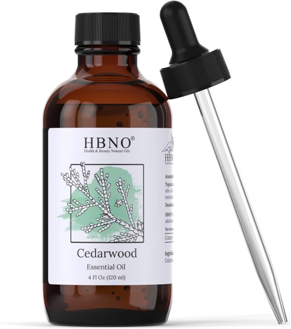 HBNO Cedarwood Essential Oil - Huge 4 oz (120ml) Value Size - Natural ...