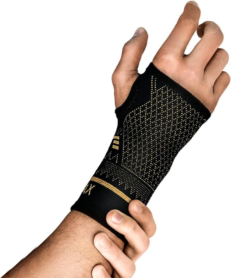 INDEEMAX Copper Wrist Compression Sleeve 1 Pair, Comfortable Hand Brac...