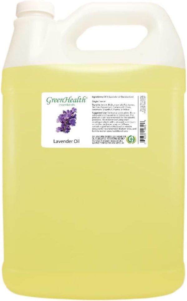 Lavender Essential Oil - 128 fl oz (1 Gallon) Plastic Bottle w/Cap - 1...