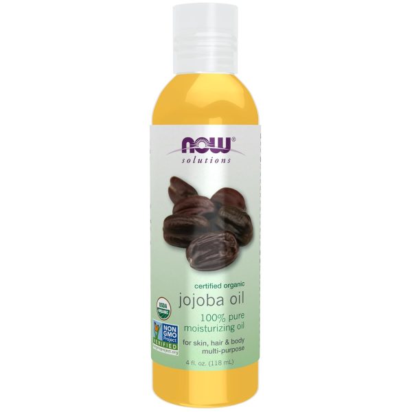 NOW Foods Solutions, Organic Jojoba Oil, Moisturizing Multi-Purpose Oi...