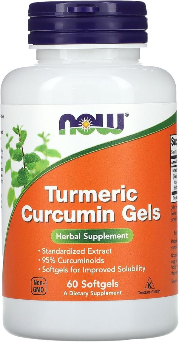 Now Foods Turmeric Curcumin Gels, 60 Softgels