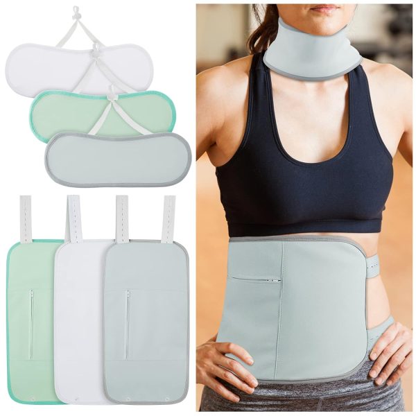 Sherr 6 Pcs Castor Oil Pack for Neck and Liver, Reusable Compress Cast...
